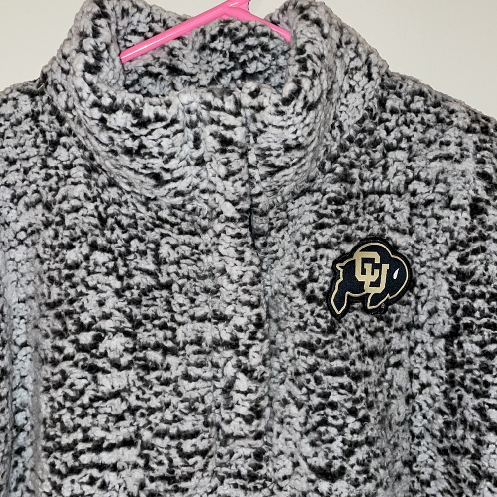 CU Boulder Pullover Teddy Jacket - Picture 4 of 4